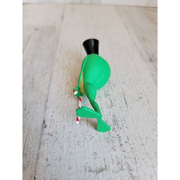Hallmark Michigan J frog ornament Xmas top hat cane - Picture 5 of 5